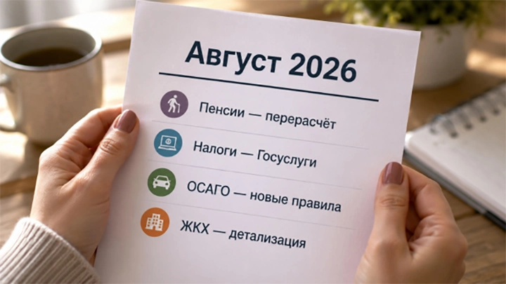 Повышение пенсий с 1 августа 2026 года: у кого и на сколько вырастут выплаты Повышение пенсий с 1 августа 2026 года: у кого и на сколько вырастут выплаты